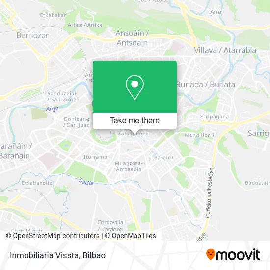 Inmobiliaria Vissta map