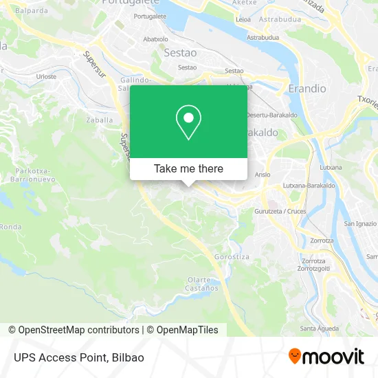 Ups Access Point map