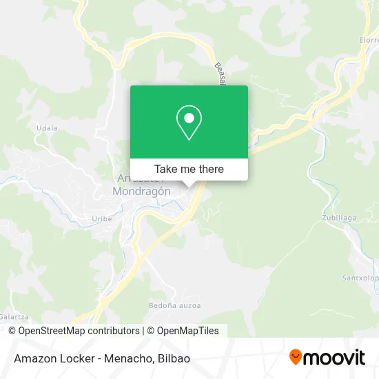 Amazon Locker - Menacho map