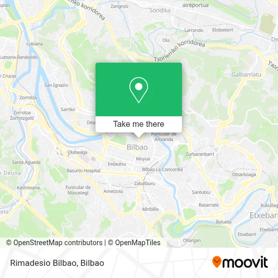 Rimadesio Bilbao map