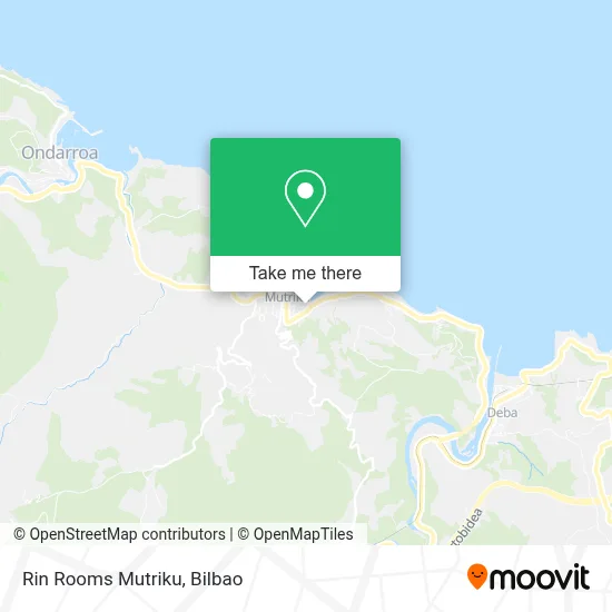 Rin Rooms Mutriku map