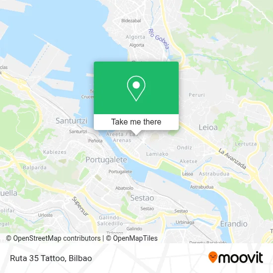Ruta 35 Tattoo map