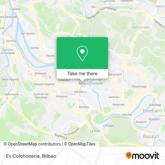 Ev Colchoneria map