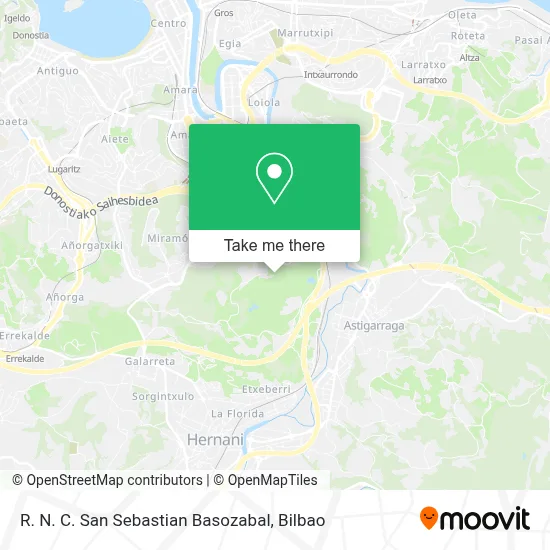 R. N. C. San Sebastian Basozabal map