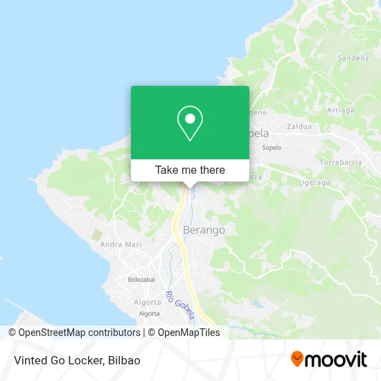 Vinted Go Locker map