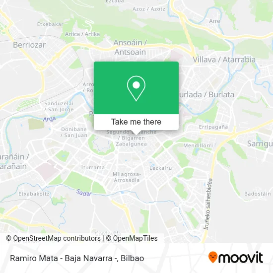 Ramiro Mata - Baja Navarra - map