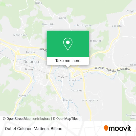 Outlet Colchon Matiena map