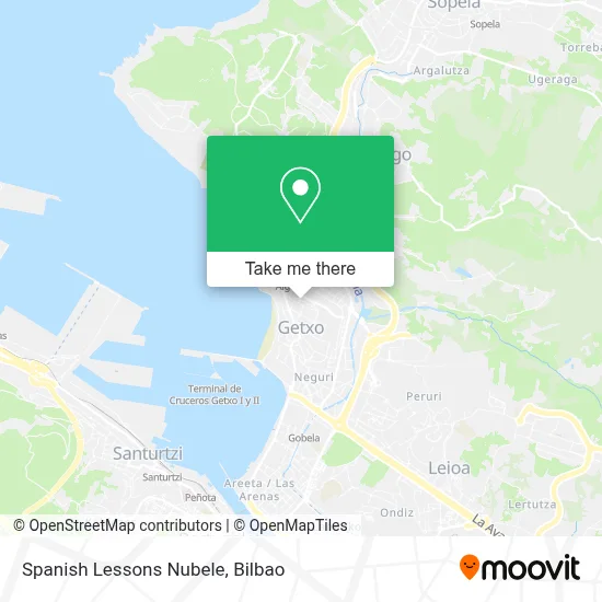 Spanish Lessons Nubele map