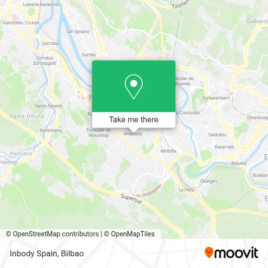 Inbody Spain map