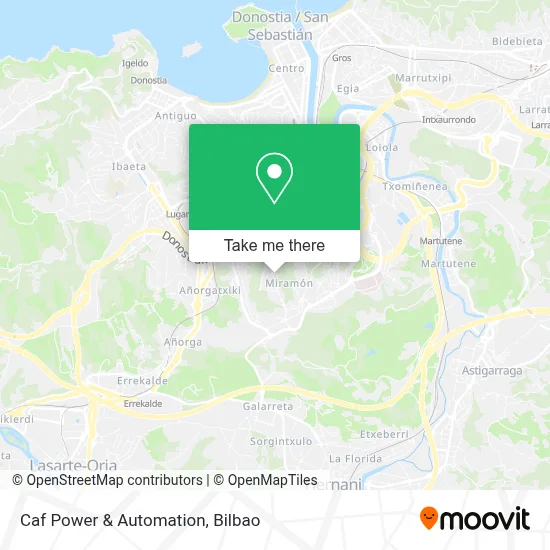 Caf Power & Automation map