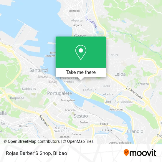 Rojas Barber’S Shop map