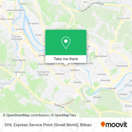 DHL Express Service Point (Small World) map