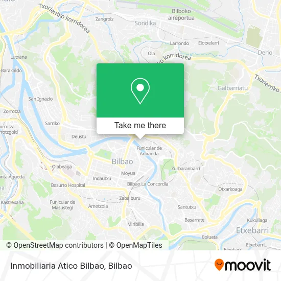 Inmobiliaria Atico Bilbao map