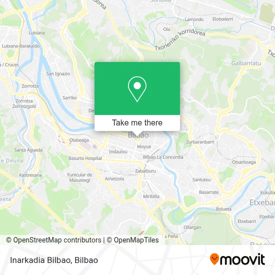 Inarkadia Bilbao map