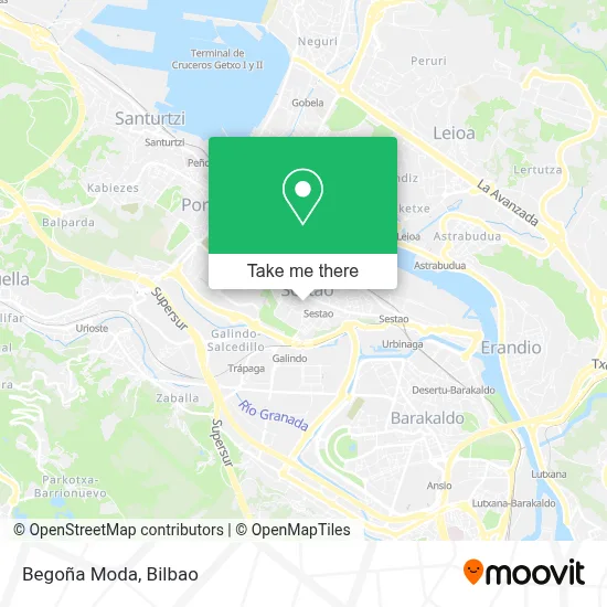 Begoña Moda map