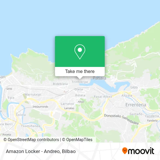Amazon Locker - Andreo map