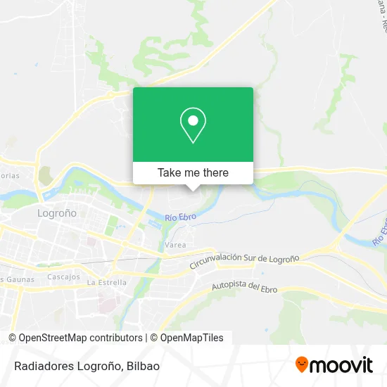 Radiadores Logroño map