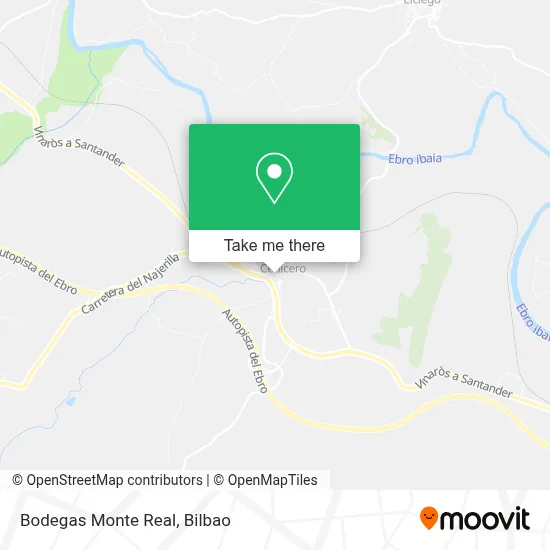 Bodegas Monte Real map