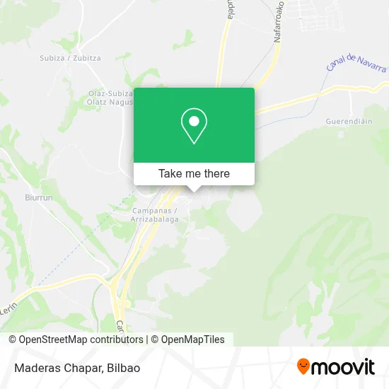 Maderas Chapar map