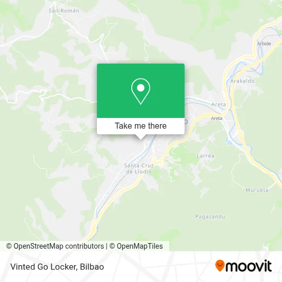 Vinted Go Locker map