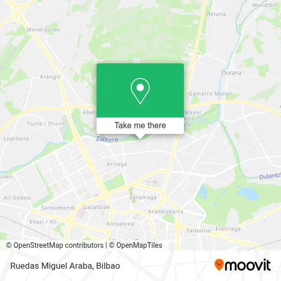 Ruedas Miguel Araba map