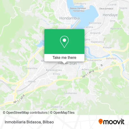 Inmobiliaria Bidasoa map