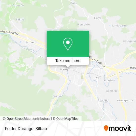 Folder Durango map