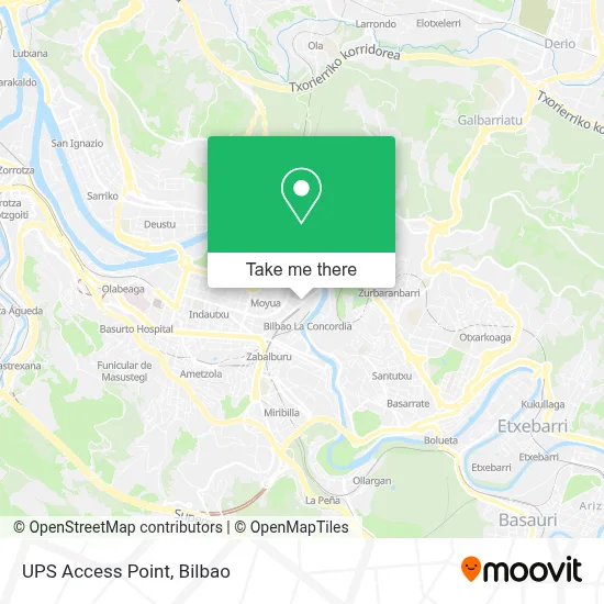 Ups Access Point map