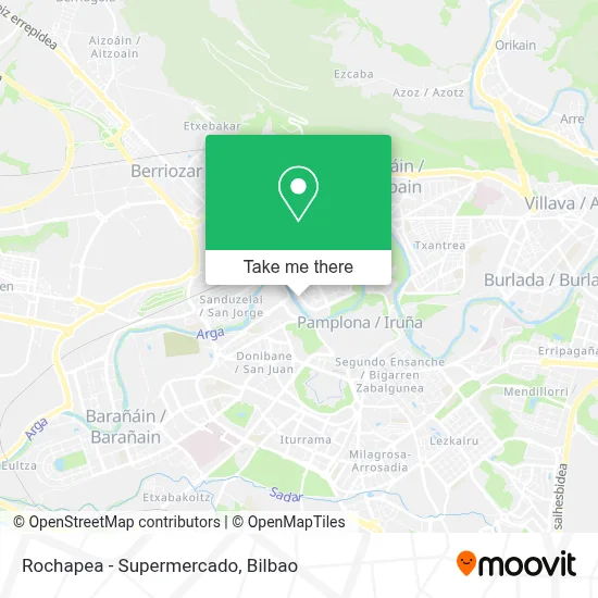 Rochapea - Supermercado map