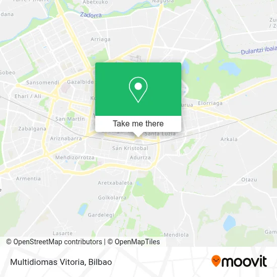 Multidiomas Vitoria map