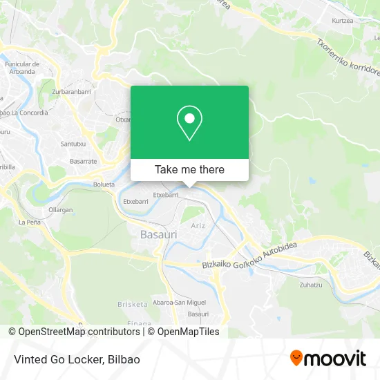 Vinted Go Locker map