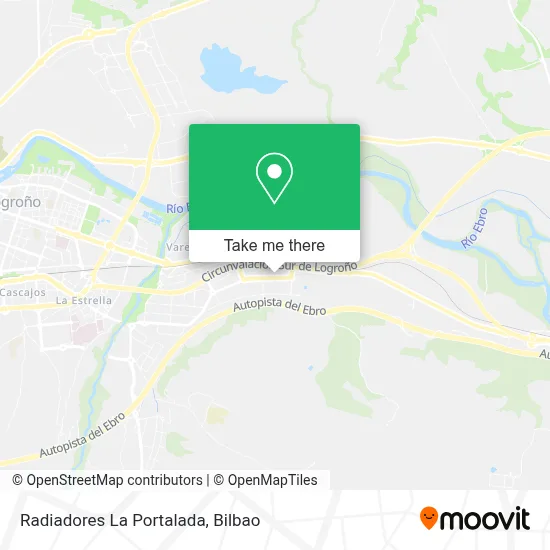 Radiadores La Portalada map
