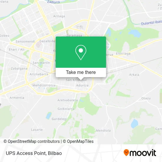 Ups Access Point map