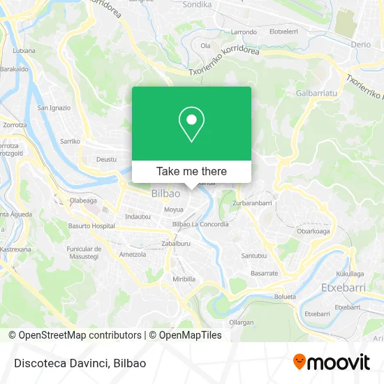 Discoteca Davinci map
