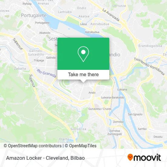 Amazon Locker - Cleveland map