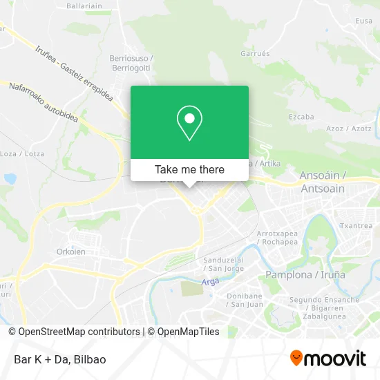 Bar K + Da map