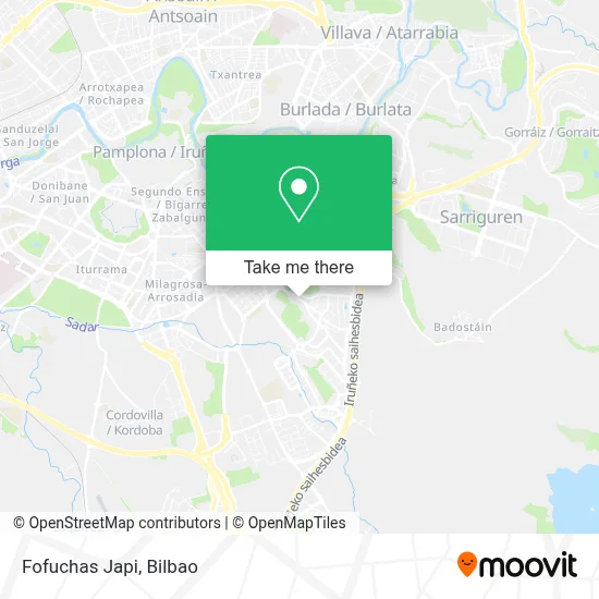Fofuchas Japi map