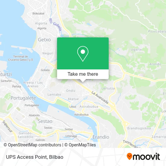Ups Access Point map