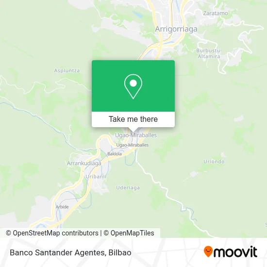 Banco Santander Agentes map