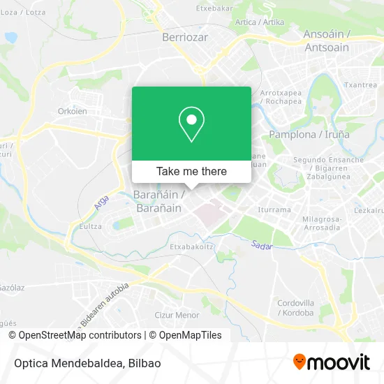 Optica Mendebaldea map