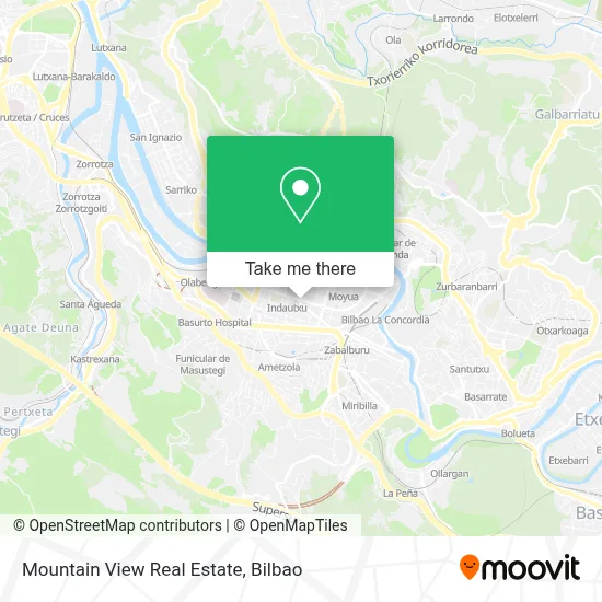 Mountain View Real Estate map