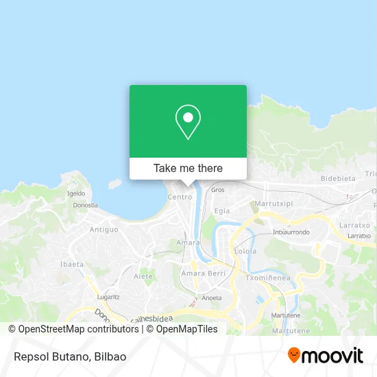 Repsol Butano map