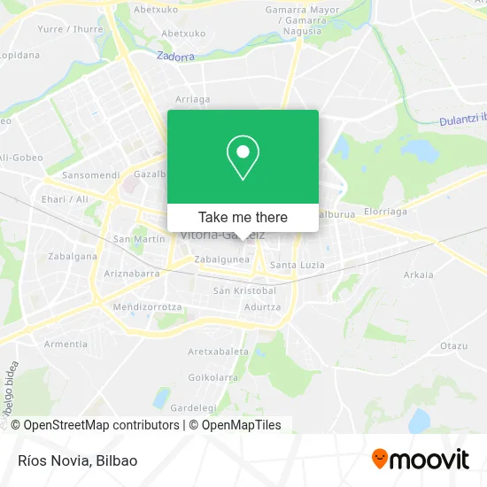 Ríos Novia map