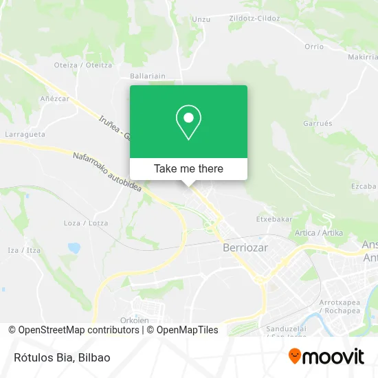 Rótulos Bia map
