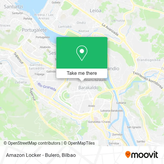 Amazon Locker - Bulero map