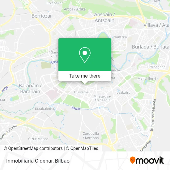 Inmobiliaria Cidenar map