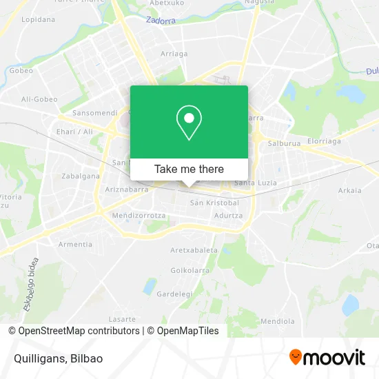 Quilligans map