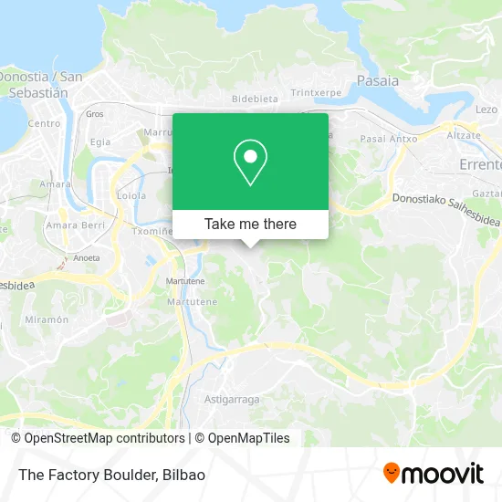 The Factory Boulder map