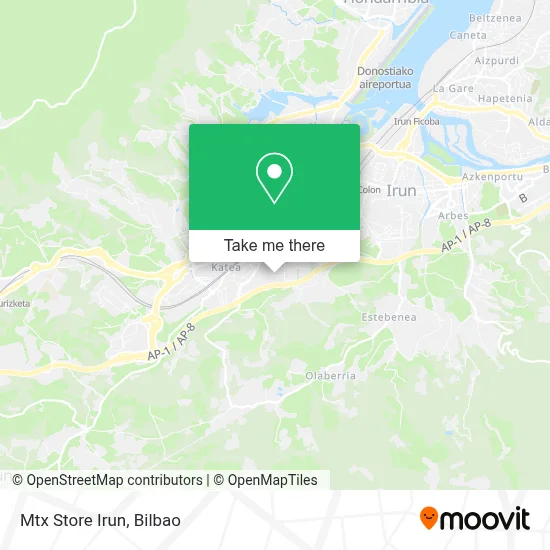 Mtx Store Irun map