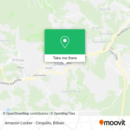 Amazon Locker - Cinquillo map